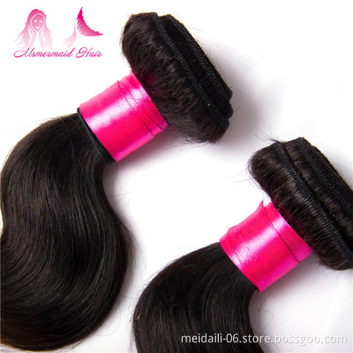 Pure Hand Made Body Wave Brazilian Sew In Human Hair Weave Ombre Hair